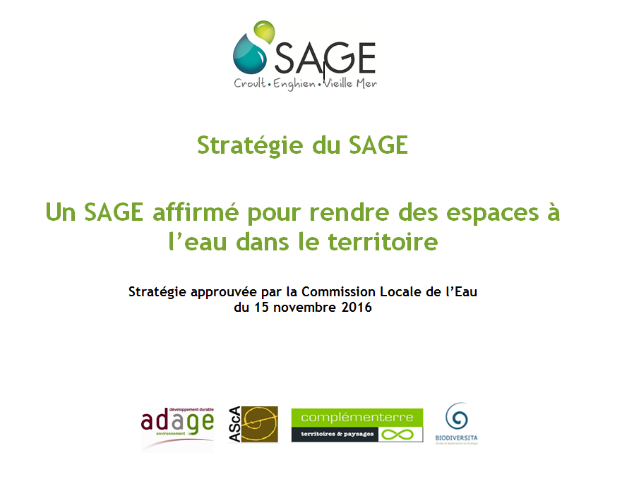 Stratégie du SAGE CEVM Stratégie du SAGE CEVM