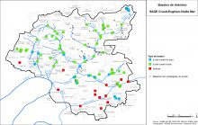 Carte des bassins de rétention