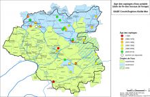 Carte de l'âge des captages d'eau potable