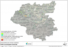 Carte des zones humides du territoire du SAGe fin 2021