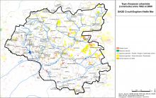 Carte de l'évolution des sols entre 1982 et 2008 Carte de l'évolution des sols entre 1982 et 2008