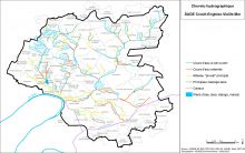 Carte du chevelu hydrographique