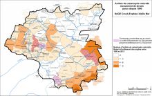 Carte des arrêtés de catastrophes naturelles "mouvements de terrain"