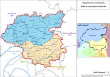 Départements et communes SAGE Croult-Enghien-Vieille Mer Départements et communes SAGE Croult-Enghien-Vieille Mer