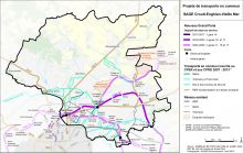 Carte des projets de transport en commun