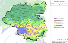 Carte du risque lié à la remontée des nappes