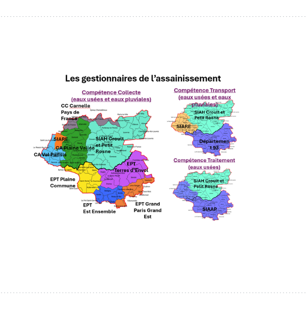 Carte des gestionnaires de l&rsquo;assainissement