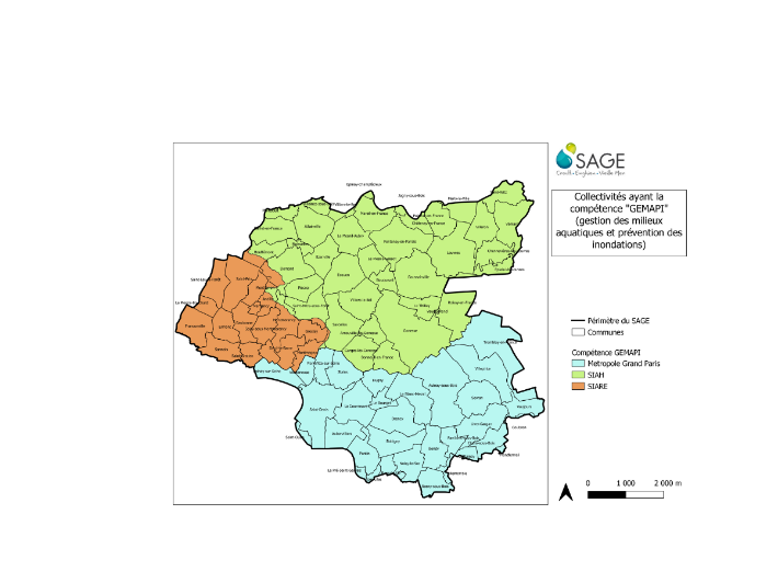 Carte des gestionnaires des milieux humides et aquatiques